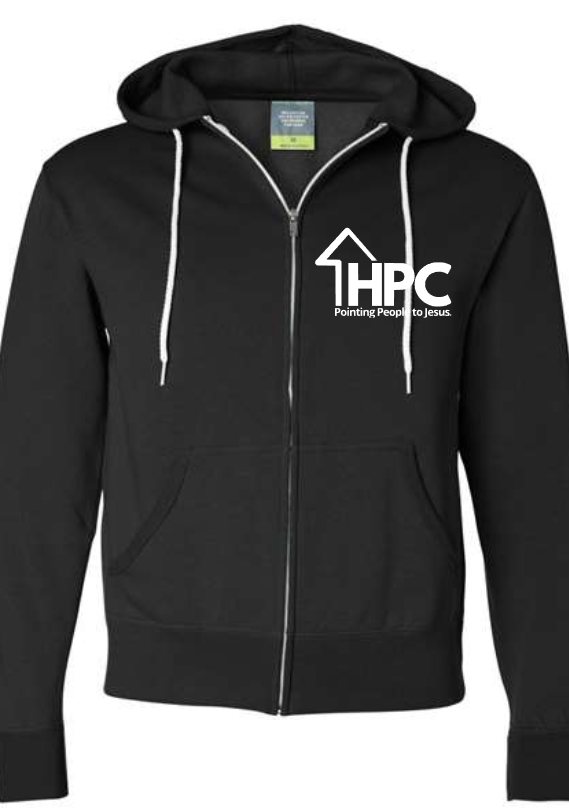 HPC Zip Up LIGHTWEIGHT Hoodie (ADULT sizes) Multiple Color Options