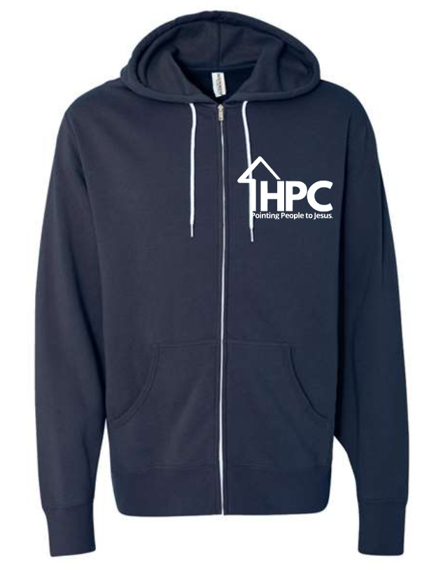HPC Zip Up LIGHTWEIGHT Hoodie (ADULT sizes) Multiple Color Options