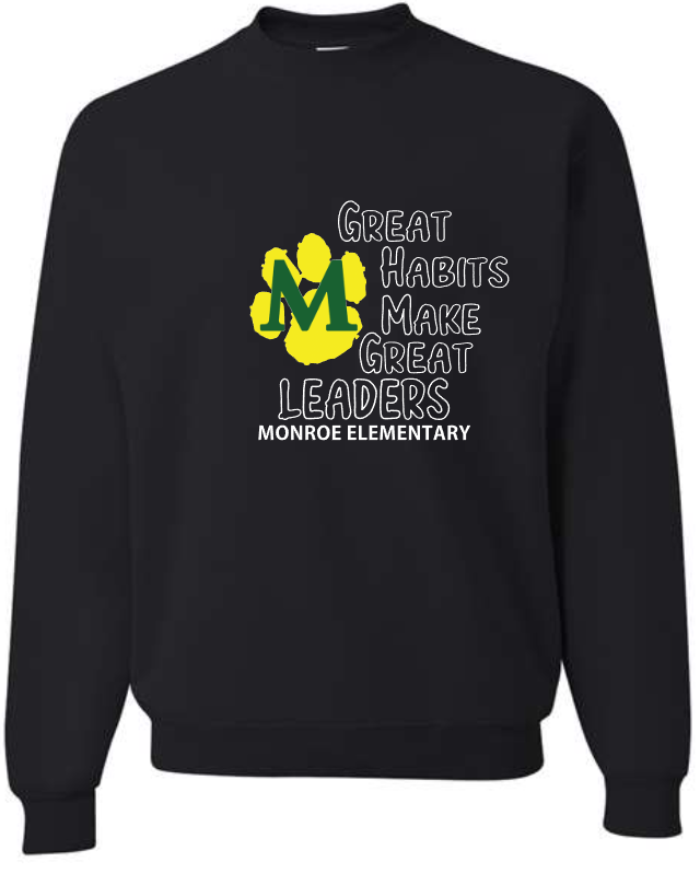Monroe Elementary- CrewNeck and Hoodie Sweatshirts (ADULT Sizes)