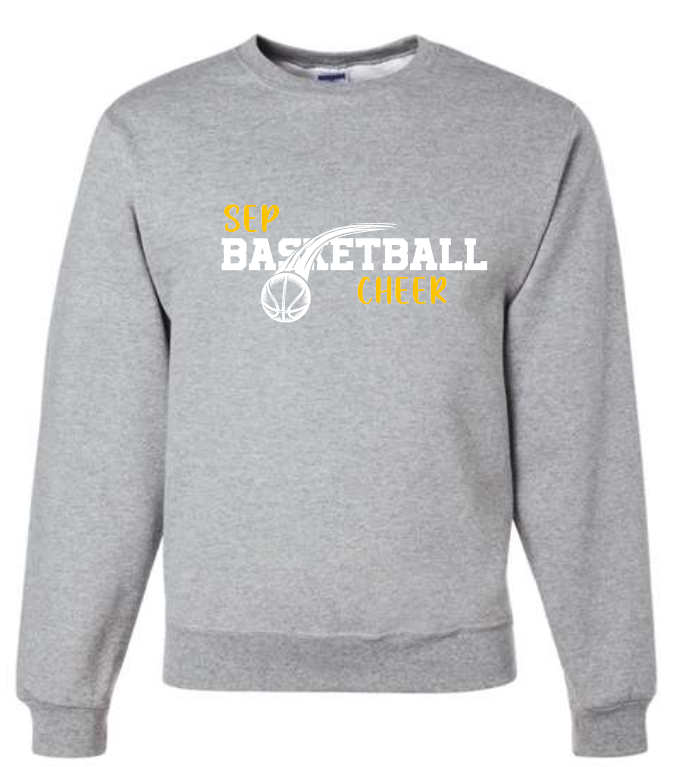 SEP Basketball CHEER Apparel (tee/hoodie/crew)