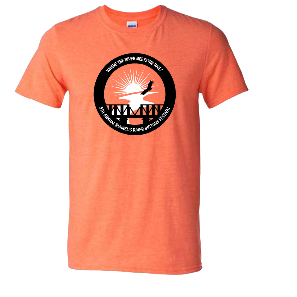 Runnells River Bottoms Festival Black/White Print Tees