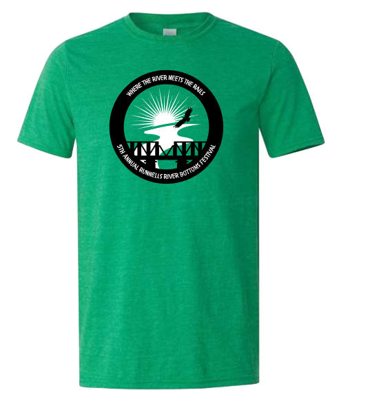 Runnells River Bottoms Festival Black/White Print Tees