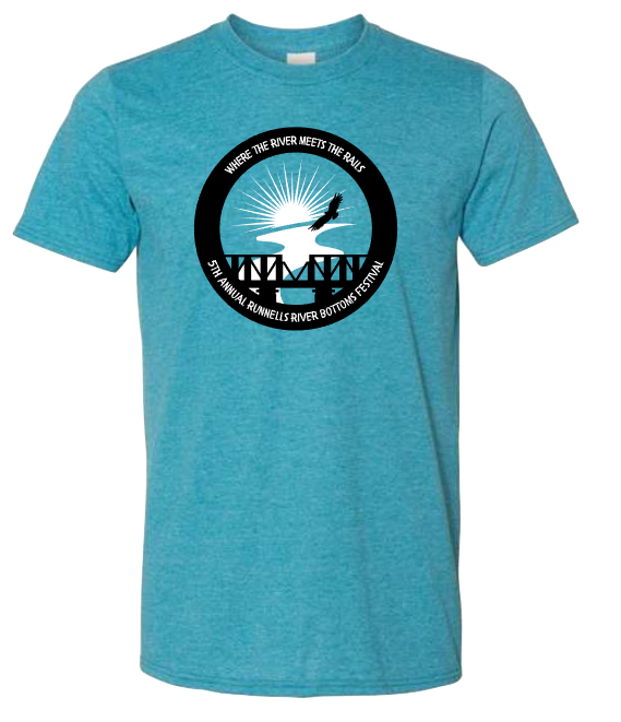 Runnells River Bottoms Festival Black/White Print Tees