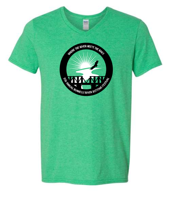 Runnells River Bottoms Festival Black/White Print Tees