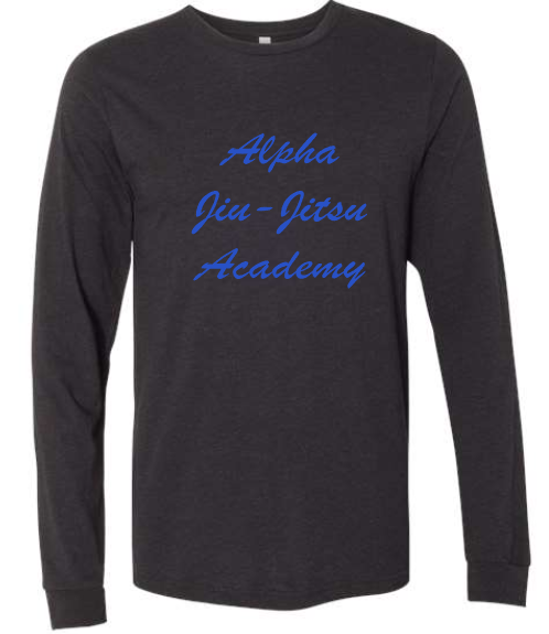 Alpha Jiu-Jitsu Academy Script Tee and Long Sleeve (Adult and Youth Sizing)