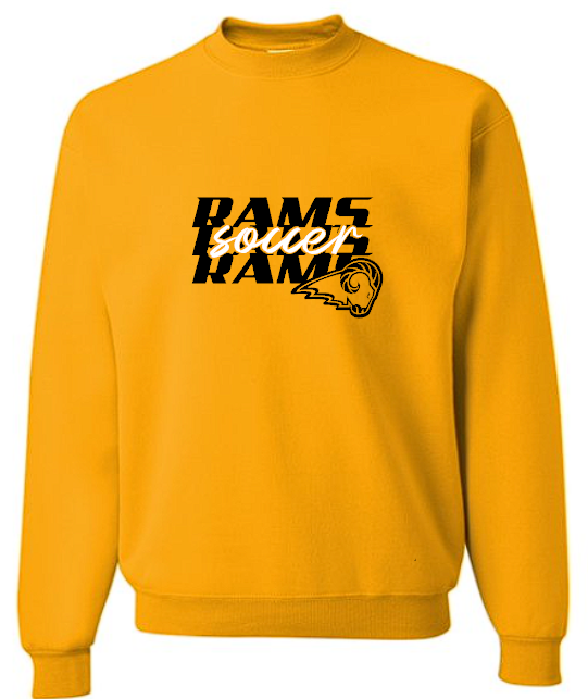 SEP RAMS Soccer RRR Tee/Crew/hoodie (Adult and Youth)
