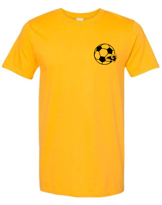 SEP RAMS Soccer Ball front Tee/Crew/hoodie (Adult and Youth)