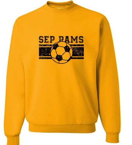 SEP RAMS Soccer Grunge Subli Tee/Crew/hoodie (Adult and Youth)