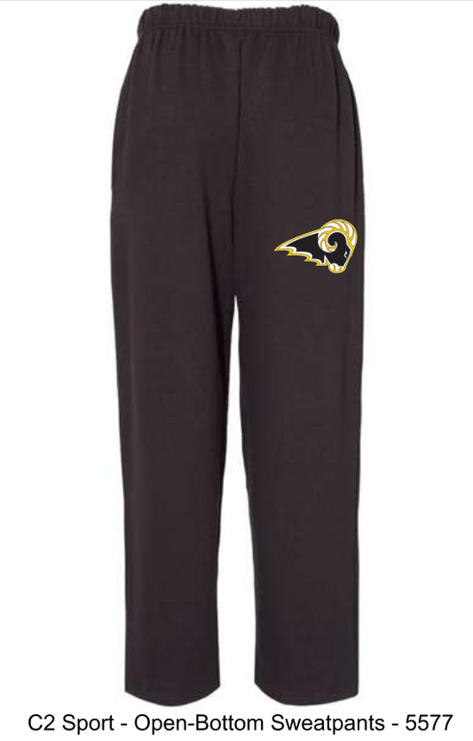 SEP RAMS Open Bottom Sweatpants (Adult/Youth)