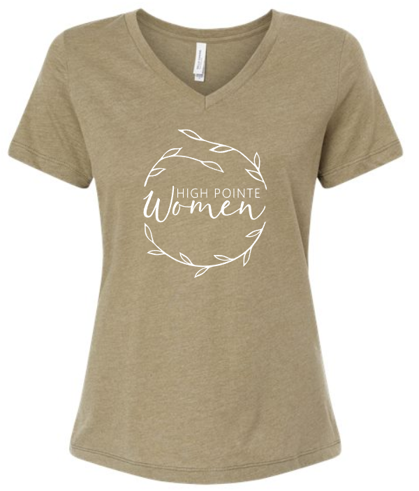 HPC Women's Ministry V-NECK Short Sleeve Tee (ADULT sizes)     Multiple Color Options