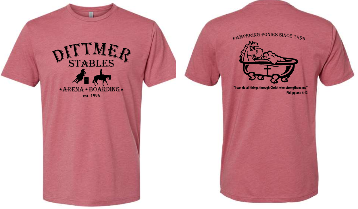 Dittmer Stables Short Sleeve Tee (ADULT sizes)