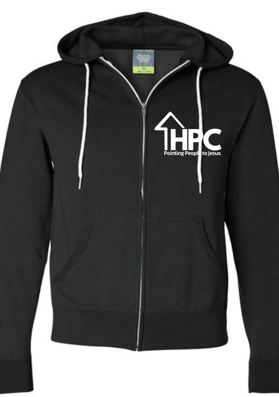 HPC Zip Up LIGHTWEIGHT Hoodie (ADULT sizes)   Multiple Color Options