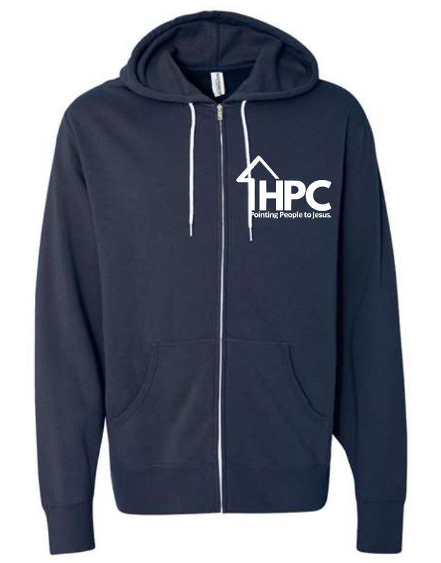 HPC Zip Up LIGHTWEIGHT Hoodie (ADULT sizes)   Multiple Color Options