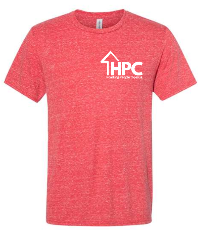 HPC Snow Heather Short Sleeve Tee (ADULT sizes)   Multiple Color Options