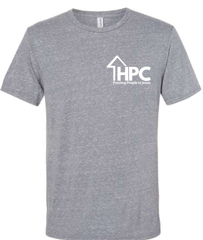 HPC Snow Heather Short Sleeve Tee (ADULT sizes)   Multiple Color Options