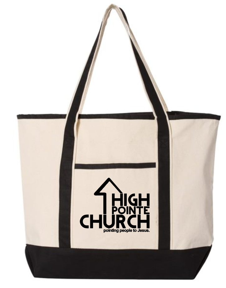 HPC Large Canvas Tote   Multiple Color Options