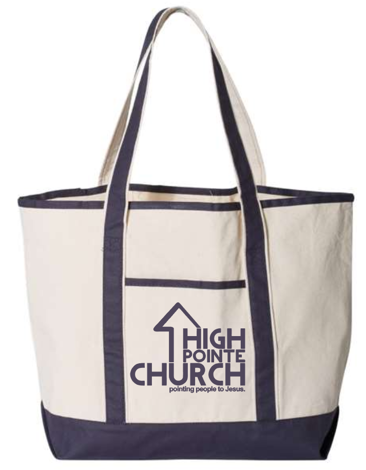 HPC Large Canvas Tote   Multiple Color Options