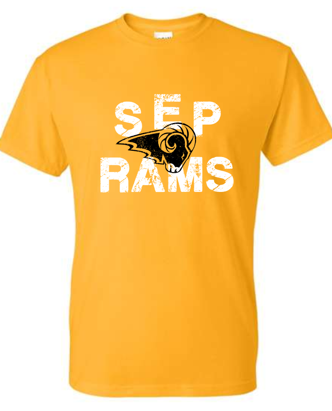 SEP rams cutout TEE (Adult and Youth)