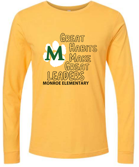 Monroe Elementary Leader LONG SLEEVE (Adult and Youth)