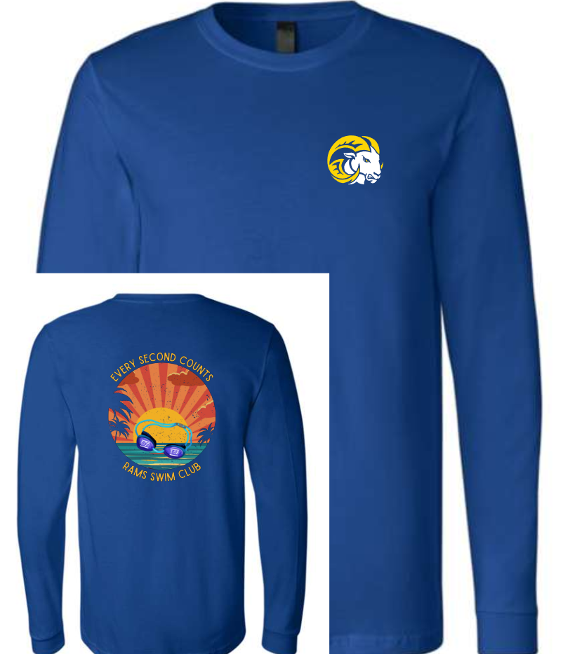 SEP RAMS Swim  Every Second Tee/Hoodie/Crew YOUTH Sizes