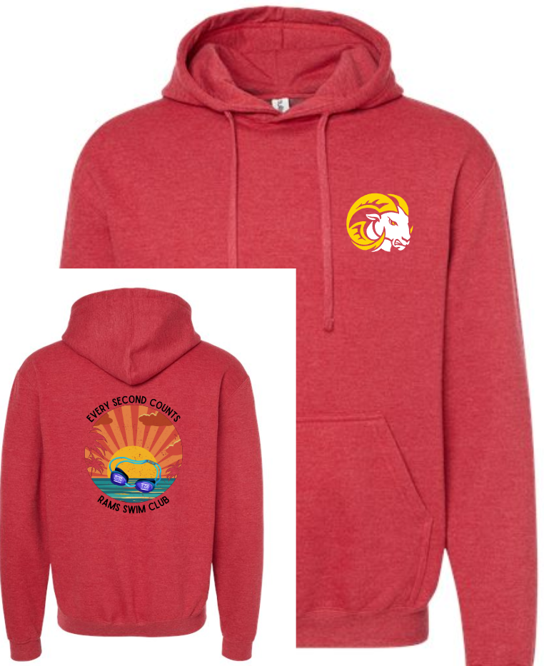 SEP RAMS Swim  Every Second Tee/Hoodie/Crew YOUTH Sizes
