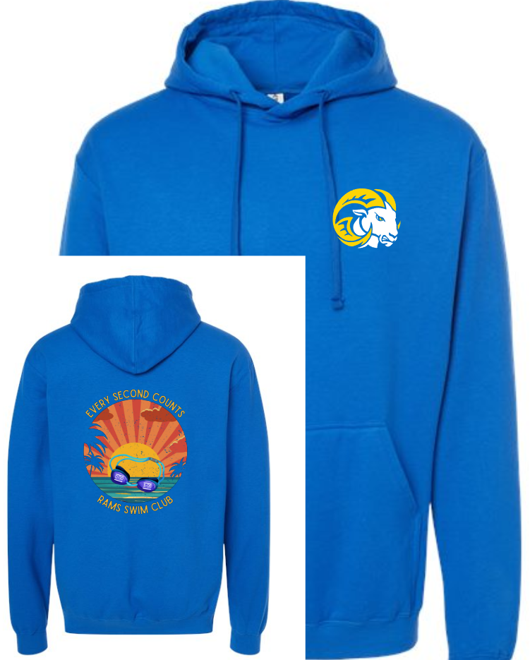 SEP RAMS Swim  Every Second Tee/Hoodie/Crew YOUTH Sizes