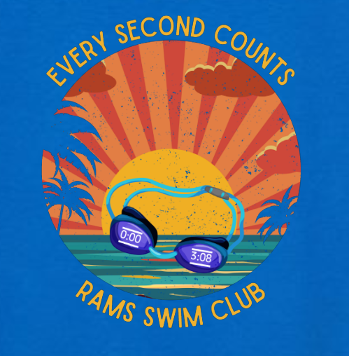 SEP RAMS Swim  Every Second Tee/Hoodie/Crew YOUTH Sizes