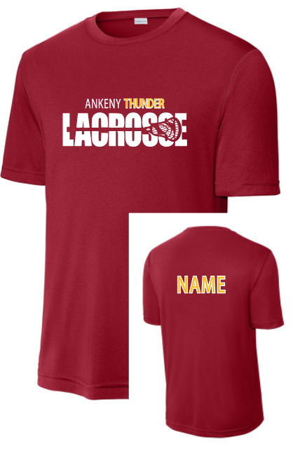 Ankeny Thunder Lacrosse Tee Cut out (Adult)