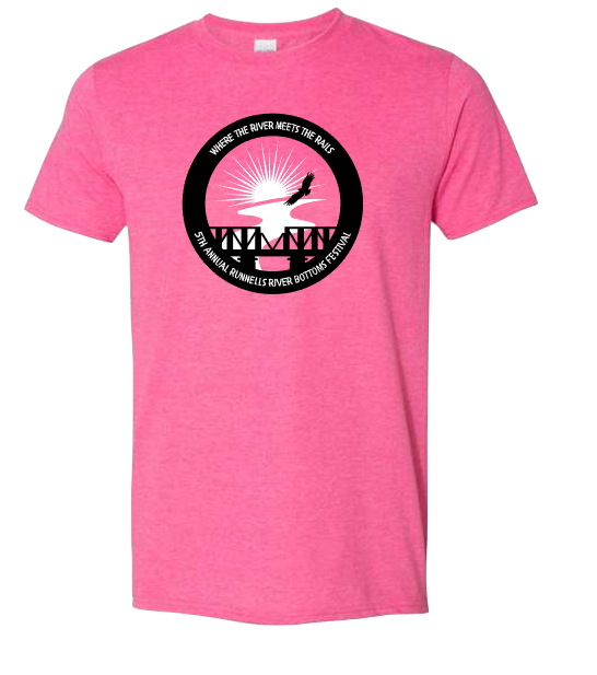 Runnells River Bottoms Festival Black/White Print Tees