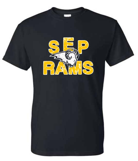 SEP rams cutout TEE (Adult and Youth)