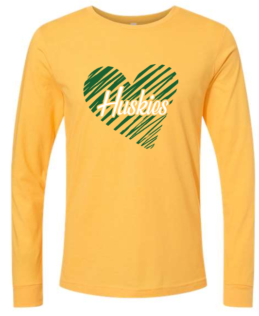 Monroe Elementary Heart LONG SLEEVE (Adult and Youth)