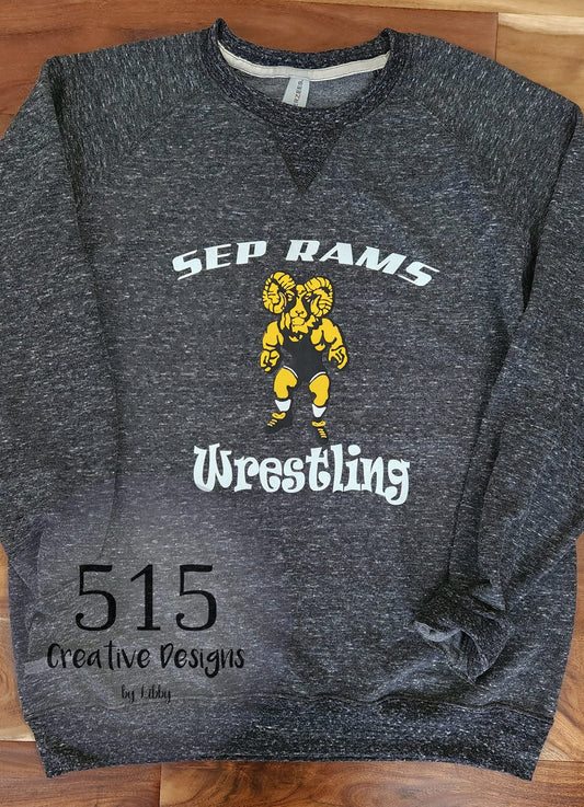 SEP RAMS Wrestling Dude French Terry Crewneck Sweatshirt