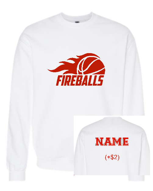 Fireball Basketball Long Sleeve Tee Shirt (Adult and Youth)