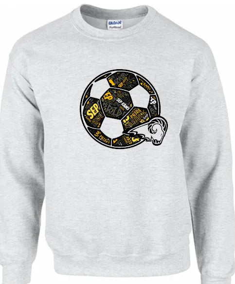 SEP RAMS Soccer Words Tee/Crew/hoodie (Adult and Youth)